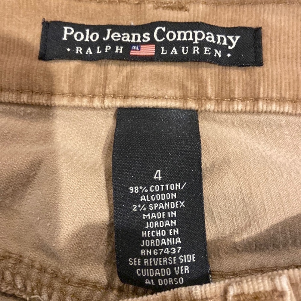 Women’s tan Polo Jeans Company Ralph Lauren corduroy pants in size 4 - Picture 5 of 5